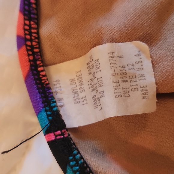 Vintage Bikini Top, Size 12 Abstract Print - Picture 3 of 3